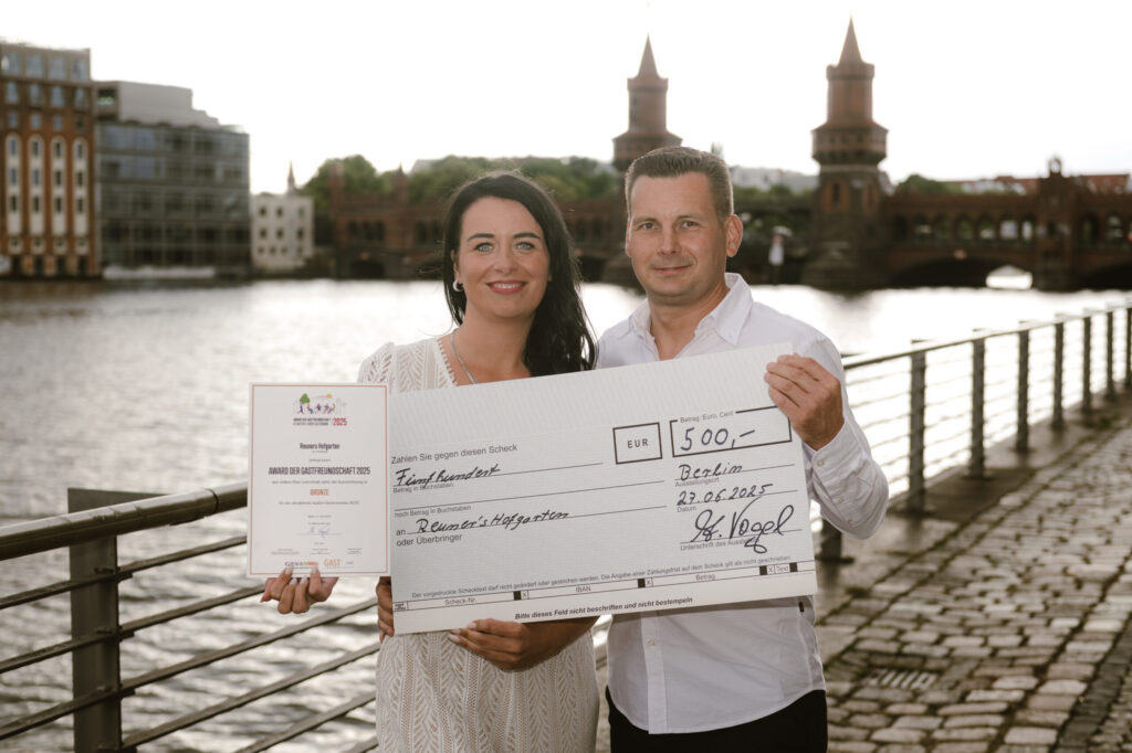 AWARD DER GASTFREUNDSCHAFT 2025 - Dritter Platz