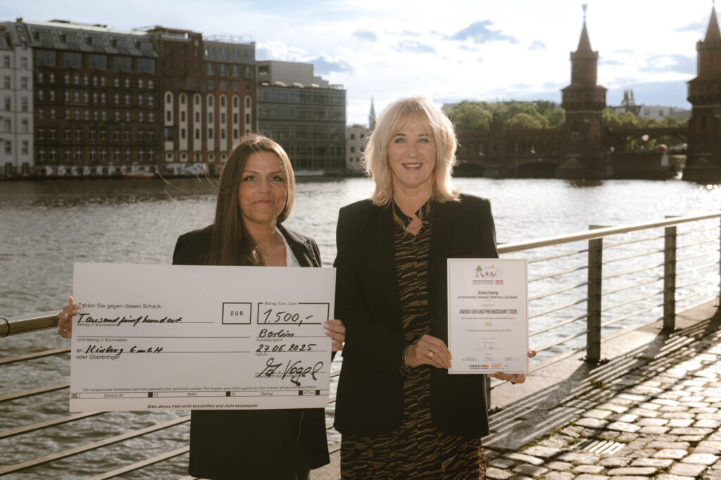 AWARD DER GASTFREUNDSCHAFT 2025 - Erster Platz